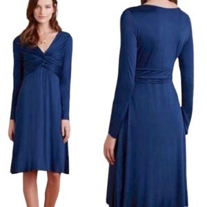 🆕 Anthropologie Bailey/44 Blue Long Sleeved Dress - Women’s Petite Size Small